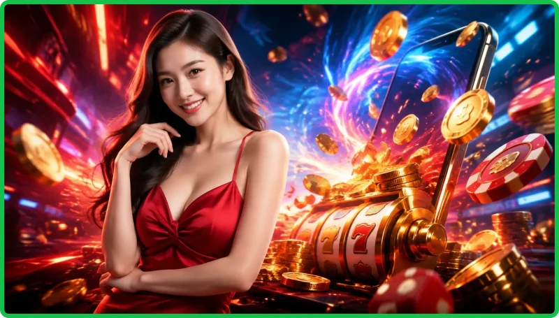 Hình ảnh minh họa Slot SV388 với đa dạng trò chơi và đồ họa sống động, thu hút người chơi
