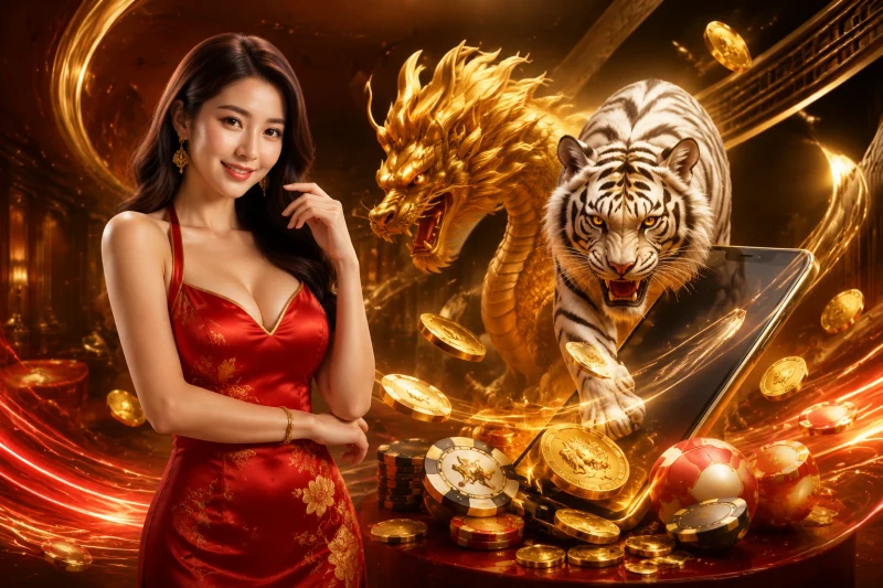 Minh họa luật chơi và các cửa cược Rồng Hổ cơ bản tại casino trực tuyến
