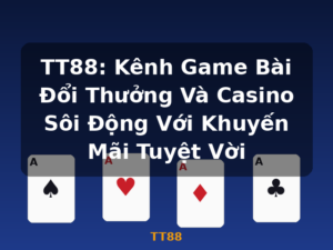 TT88: Kênh Game Bài Đổi Thưởng Và Casino Sôi Động Với Khuyến Mãi Tuyệt Vời - TT88