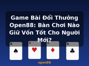 Game Bài Đổi Thưởng Open88: Bàn Chơi Nào Giữ Vốn Tốt Cho Người Mới? - open88