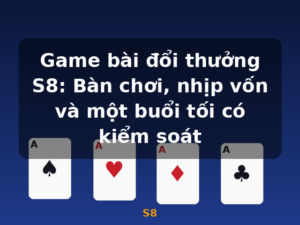 Game bài đổi thưởng S8: Bàn chơi, nhịp vốn và một buổi tối có kiểm soát - S8