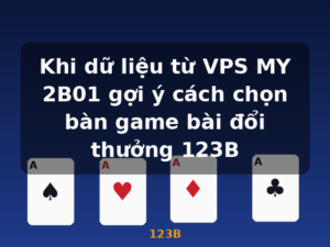 Khi dữ liệu từ VPS MY 2B01 gợi ý cách chọn bàn game bài đổi thưởng 123B - 123B