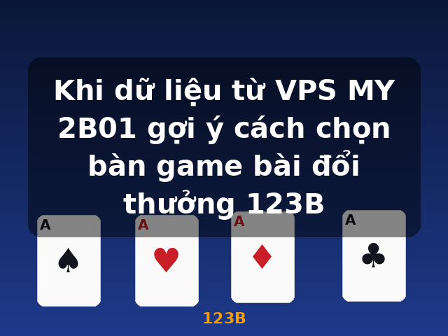 Khi dữ liệu từ VPS MY 2B01 gợi ý cách chọn bàn game bài đổi thưởng 123B - 123B Khi dữ liệu từ VPS MY 2B01 gợi ý cách chọn bàn game bài đổi thưởng 123B - 123B
